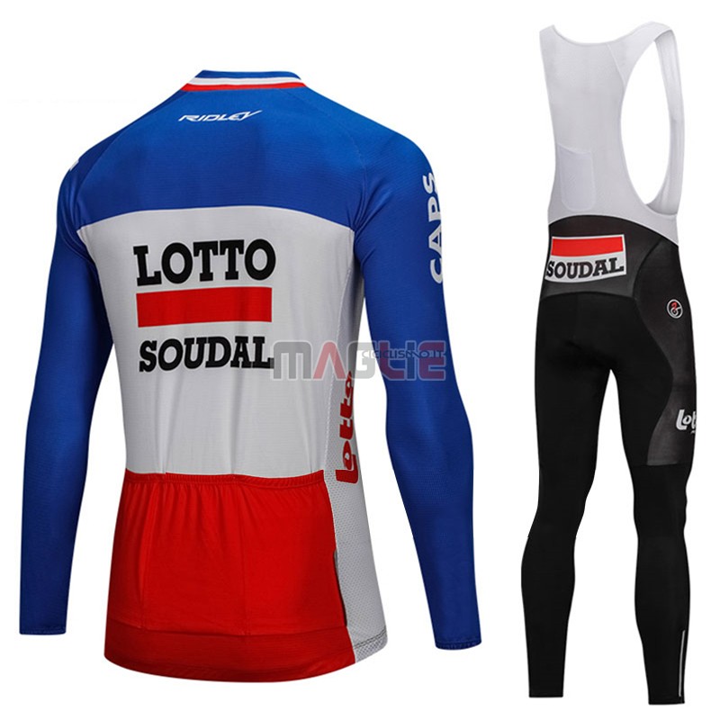 Maglia Lotto Soudal Manica Lunga 2018 Blu e Rosso - Clicca l'immagine per chiudere